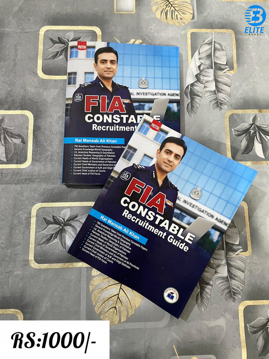 FIA Constable Recruitment Guide by Rai Mansab Ali Khan