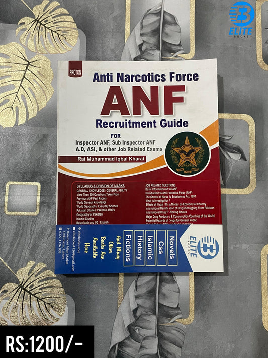 ANF - Anti Narcotics Force Recruitment Guide by Rai Muhammad Iqbal kharal